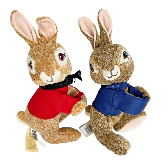 Peter Rabbit & Flopsy Plush Slap Bracelet Magnetic Dan Dee Bunny Stuffed Toy - Picture 12 of 12